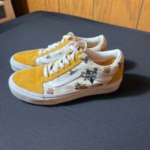 Vans Old Skool Bee Floral Checkered Sneakers Women's Size 7